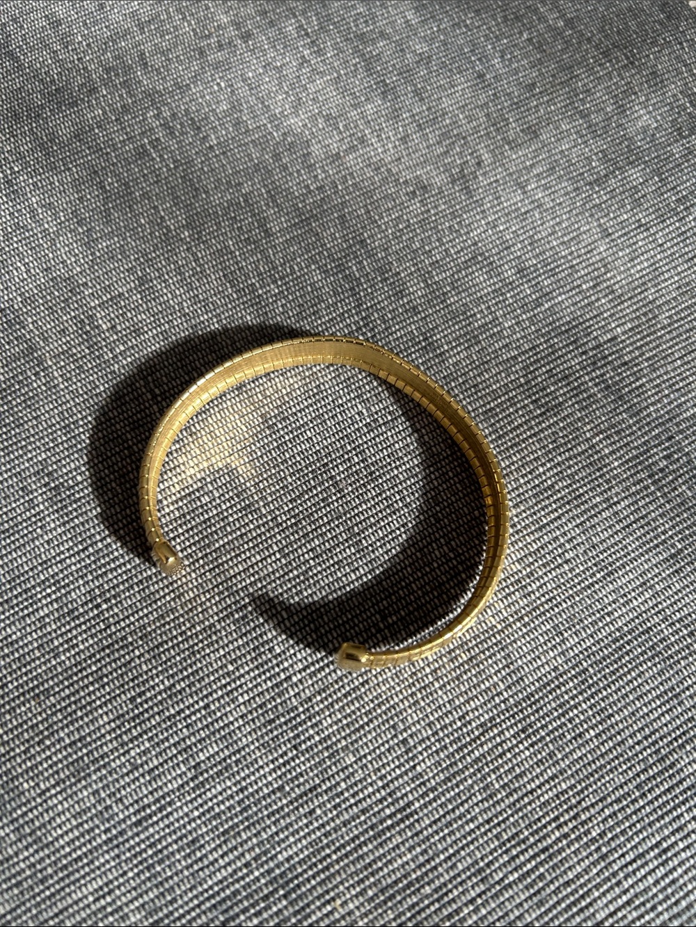 Gold-Tone Greek Key Cuff Bracelet - Picture 3 of 4